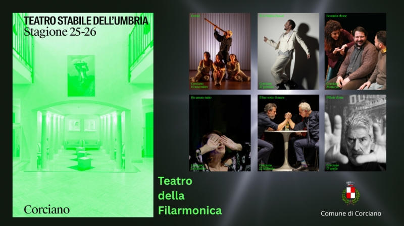 img title Stagione 2025/2026 TSU Teatro Stabile dell\'Umbria al Teatro della Filarmonica di Corciano