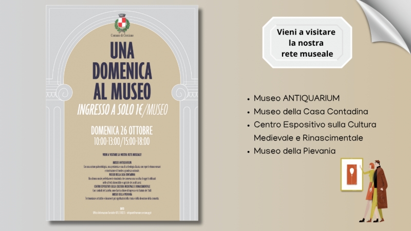 img title Una domenica al Museo. Il 26 Ottobre,  Ingresso agevolato ai Musei del Borgo