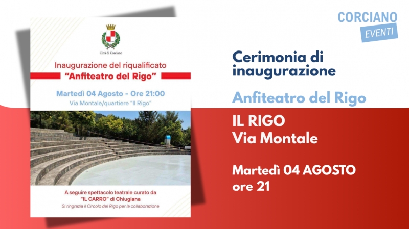 Cerimonia di Inaugurazione del riqualificato  \