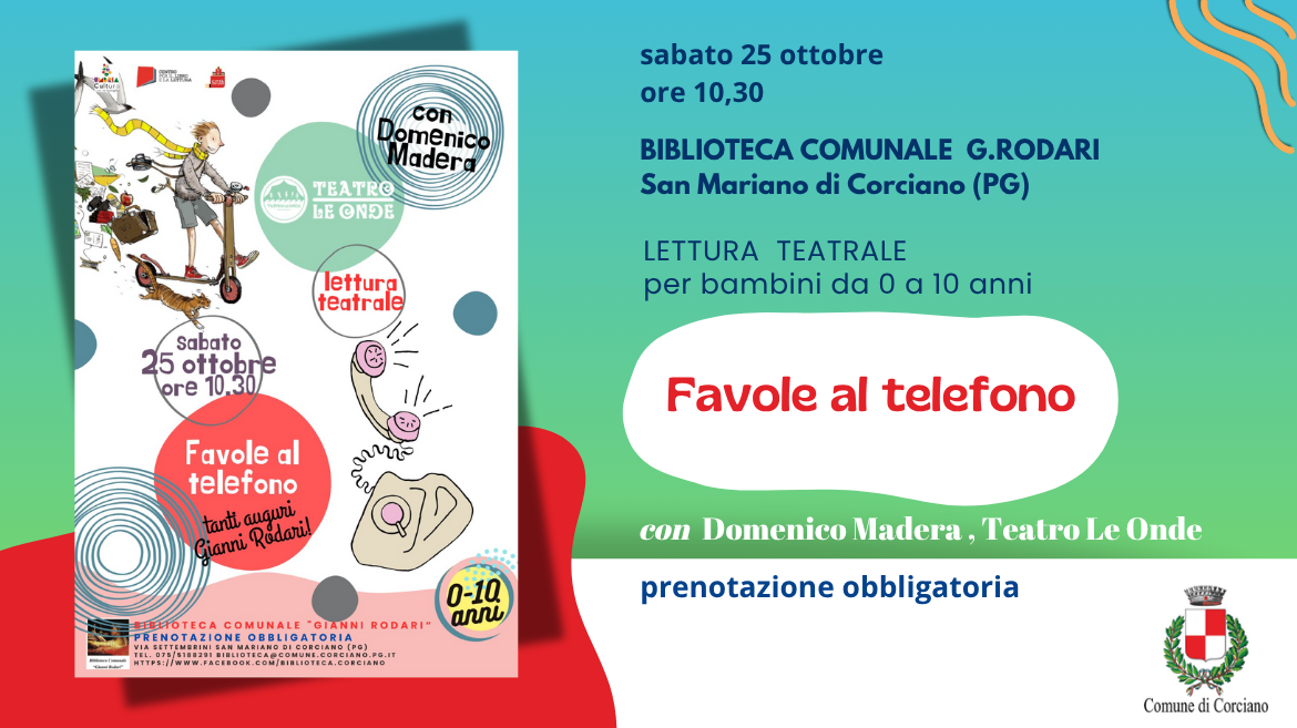 Favole al Telefono - Lettura Teatrale per Bambini con Domenico Madera de il \