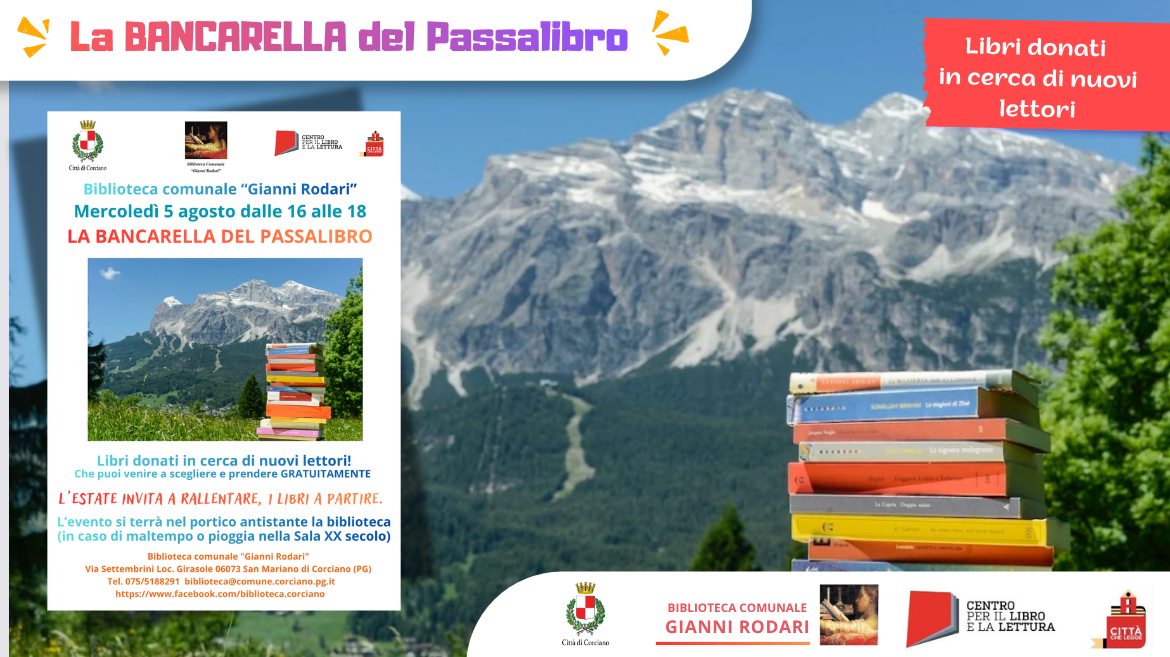 LA BANCARELLA DEL PASSALIBRO, Libri donati in cerca di nuovi lettori