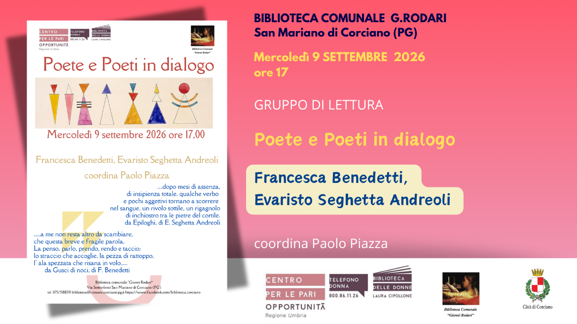 POETE E POETI IN DIALOGO.  Un incontro dedicato alla poesia, alle parole e al dialogo tra versi e voci